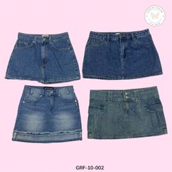 Saia Mini de Denim Vintage Y2K – Essaencial de Est..
