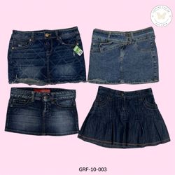 Saia Mini de Denim Retro Y2K – Moda Autêntica dos ..