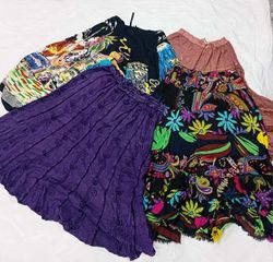 IQ0848 Y2K Luxe Glow Cotton Skirt