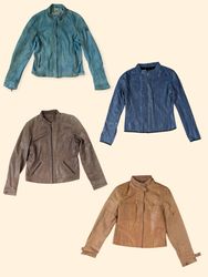 Y2K Vintage Leather Jacket Collection (Ts-1047)