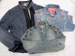 IQ0868 Y2K Retro Revival Denim Jackets
