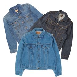 Lee Wrangler Levis giacca di denim