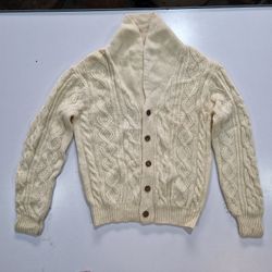 wool fisherman sweater