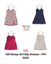 Y2K グロッシーガール スリップドレス - FFV 0015