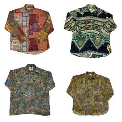 Camicia a maniche lunghe hawaiana