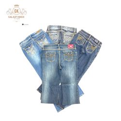Y2K 90s Vibes Embroidered Flare Jeans