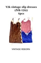 Satin & Lace Slip Dress Collection- Y2K Style - (V..