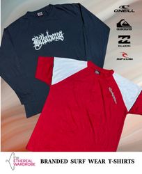 サーフウェアプリントTシャツブランドには、QuikSilver、BillaBong、O'Neill、..