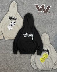 Stussy rework style printed pullover hoodies #4102..