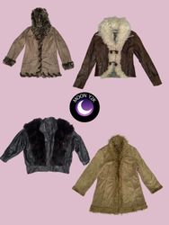 Y2K unique fur jackets and coats mix (M-667)
