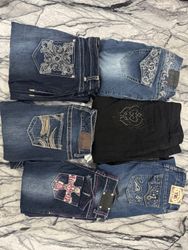 y2k rhinestone jeans