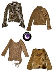 Y2K beige core full sleeve tops mix (M-673)