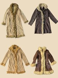 Y2K Faux Fur Trim Penny Lane Coat (Rep)