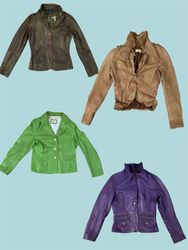 Y2K Leather Jackets: A Colorful Revival (TS-1054)