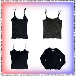 Shimmer and Black: Y2K Seller Starter Pack Tops, D..