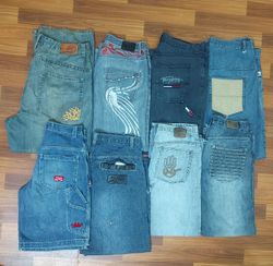 Mixed branded hip-hop jeans baggy & Jnco