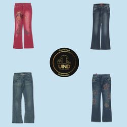Y2K Woodstock Revival Flared Jeans