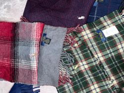 Branded Scarves, RL polo, Burberry, Gucci, Louis V..