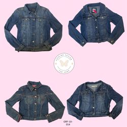 Y2K Button-Up Denim Jacket – Vintage Classic Stree..