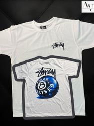 T-shirt blanc Stussy birn rised