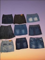 Mango and others Denim mini skirts (MSK-29)