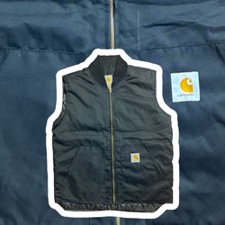 Veste noire style rework Carhartt