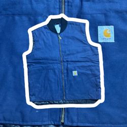 Veste bleue style rework Carhartt