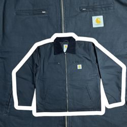 Carhartt rework style black detriot jacket