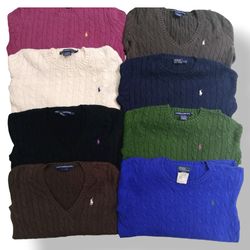 Malhas em cable Ralph Lauren
