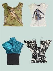 Vintage Y2K Tops(TS:1060)