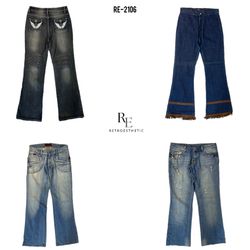 Y2K Britney Era Unique Denim Jeans (RE-2106)