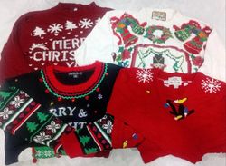IQ0880 Y2K Millennium Christmas Sweaters