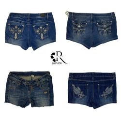 Shorts únicos adornados Y2K (858)