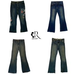 Jeans a zampa d'elefante Y2K IT Girl (RW-849)