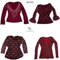 Y2K Romantic Vibe Full Sleeve Tops (RE-2124)