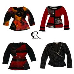 Tops a manica lunga dal romanticismo Y2K (RW-850)