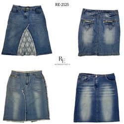 Y2K Britney Era Dnim Midi Skirts (RE-2125)