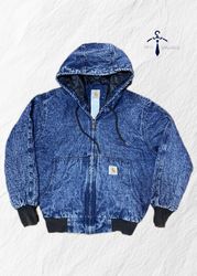 Carhartt rework style acid wash jacket