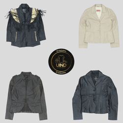 Giubbotti Blazer in Pelle Y2K