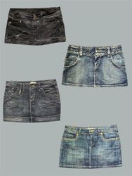 Denim Mini Skirts(TS:1077)