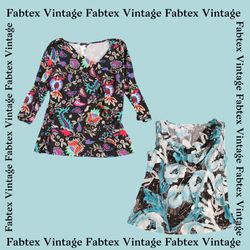 (FV-083) Top stampati floreali Y2K