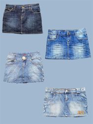Low-Rise Legends: The Denim Mini Skirt(TS:1079)