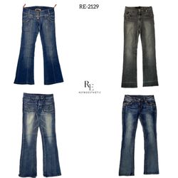 Y2K IT Girl Unique Denim Jeans (RE-2129)