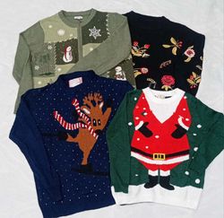 IQ0892 Y2K Retro Weihnachts Traum Pullover