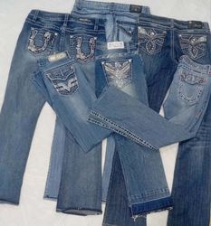 IQ0895 Y2K Retro Revival Flared Jeans
