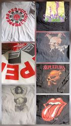 True Vintage T-shirts de groupes des années 80-90