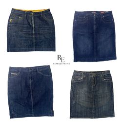 Y2K IT Girl Denim Mini skirts (RE-2117)