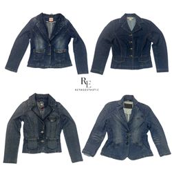 Y2K IT Girl Denim Jacket (RE-2121)