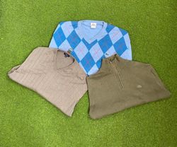 Lacoste 1/4 zip and Sweaters And Burberry sweater...