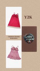 Y2k Crimson Desire ベビードール